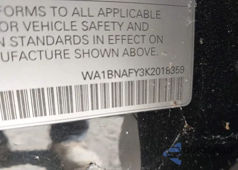 2019 Audi Q5 45 Premium from USA, damaged, VIN WA1BNAFY3K2018359